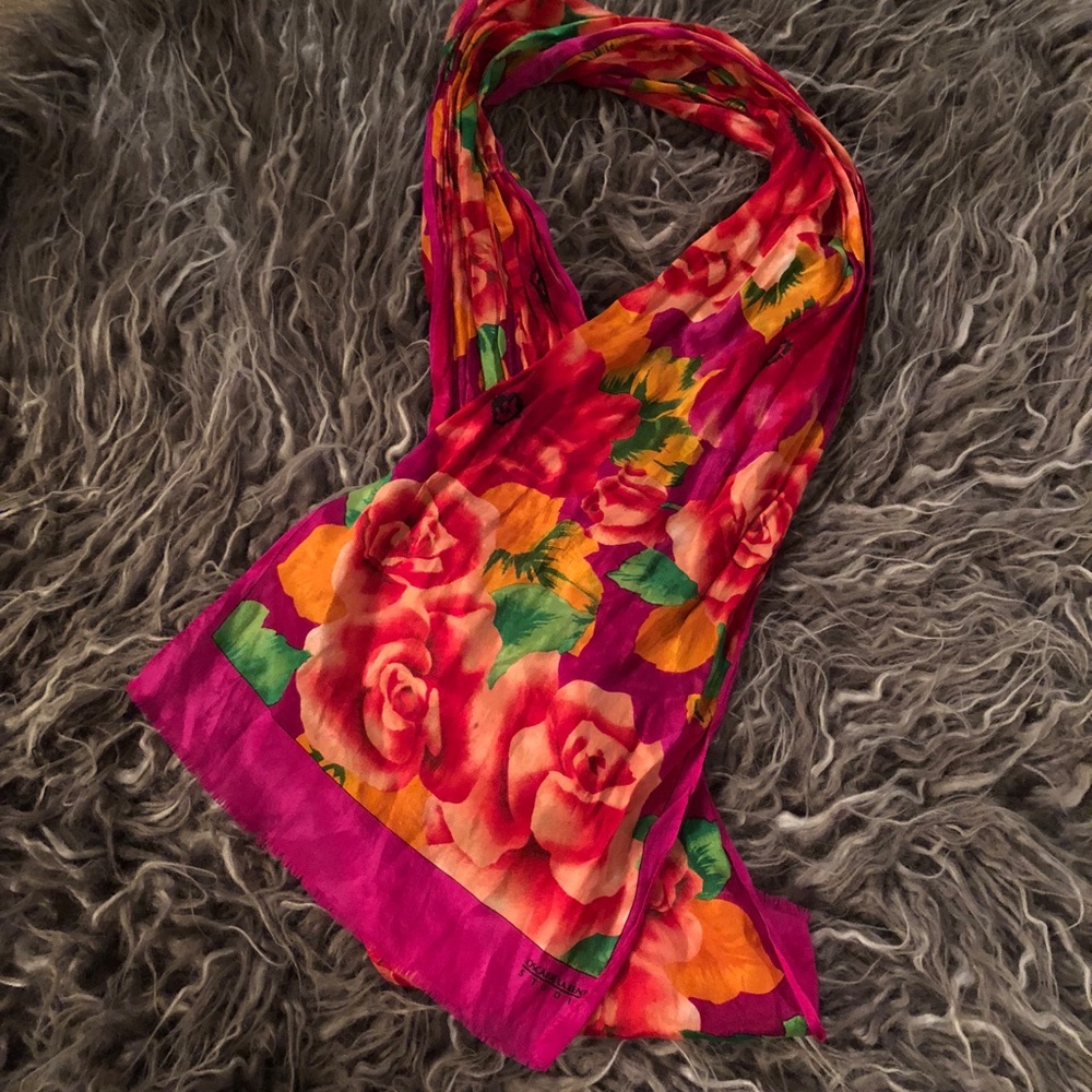 Vintage Oscar De La Renta Silk Scarf